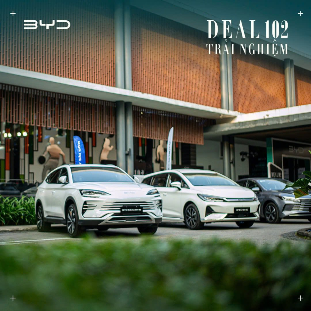 Trải nghiệm lái thử xe BYD tại sự kiện Ngày hội 102