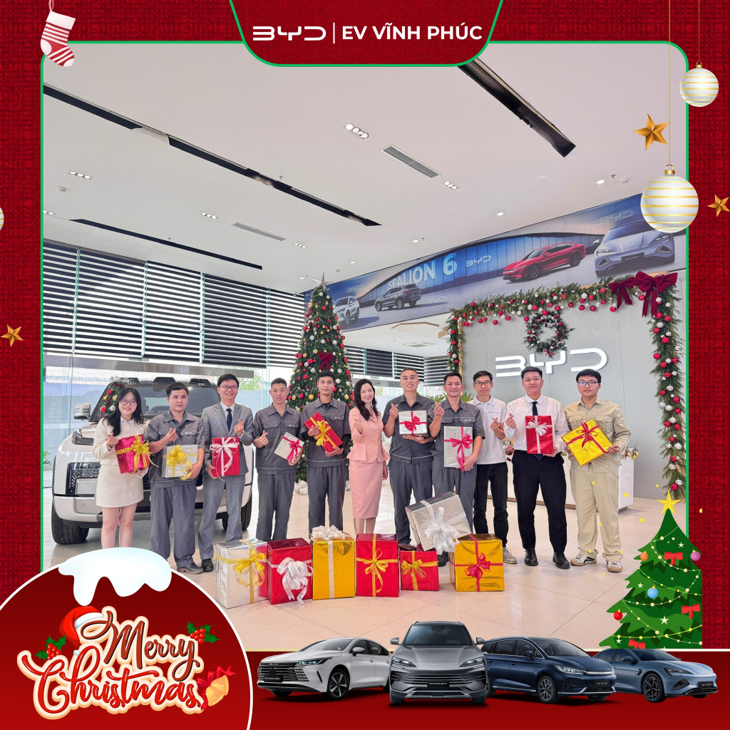 BYD Vĩnh Phúc gửi lời chúc Giáng Sinh tới Quý Khách hàng và Đối tác