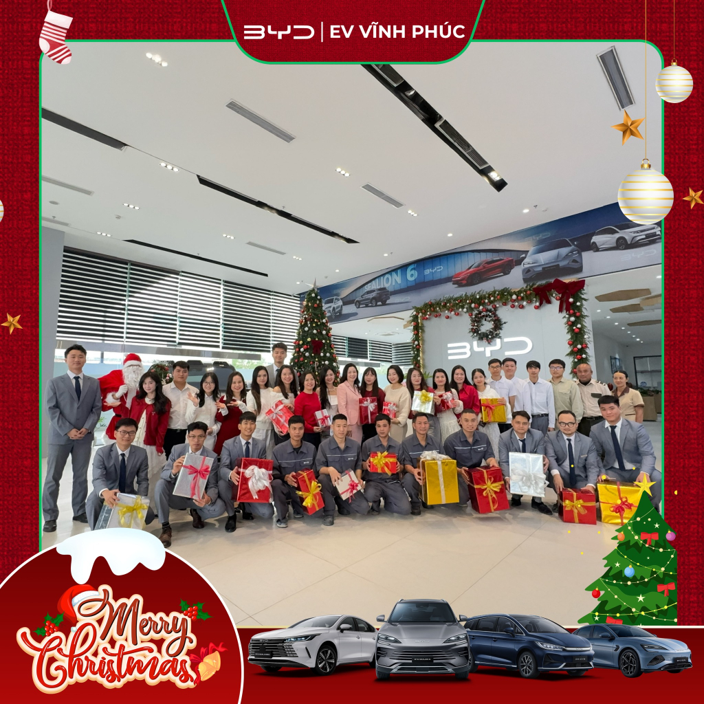Giáng Sinh an lành tại BYD Vĩnh Phúc – đại lý chính thức của BYD tại Phú Thọ