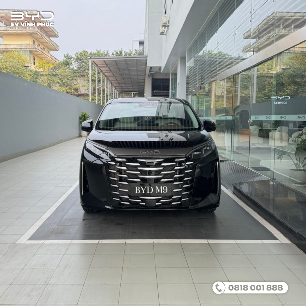 Xe BYD M9 trưng bày tại BYD Vĩnh Phúc – MPV điện cao cấp có sẵn giao ngay