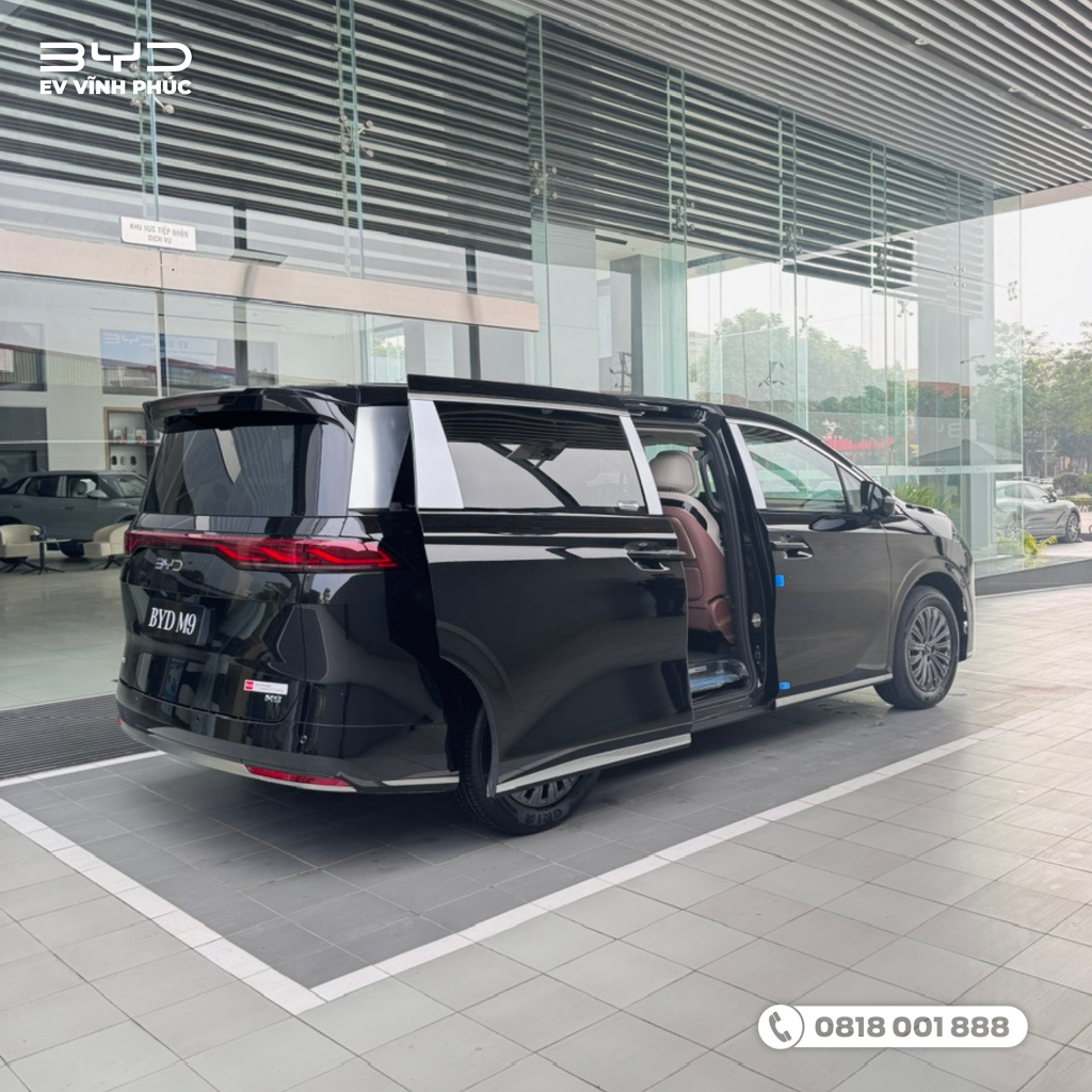 Ngoại thất BYD M9 sang trọng tại showroom BYD Vĩnh Phúc Phú Thọ