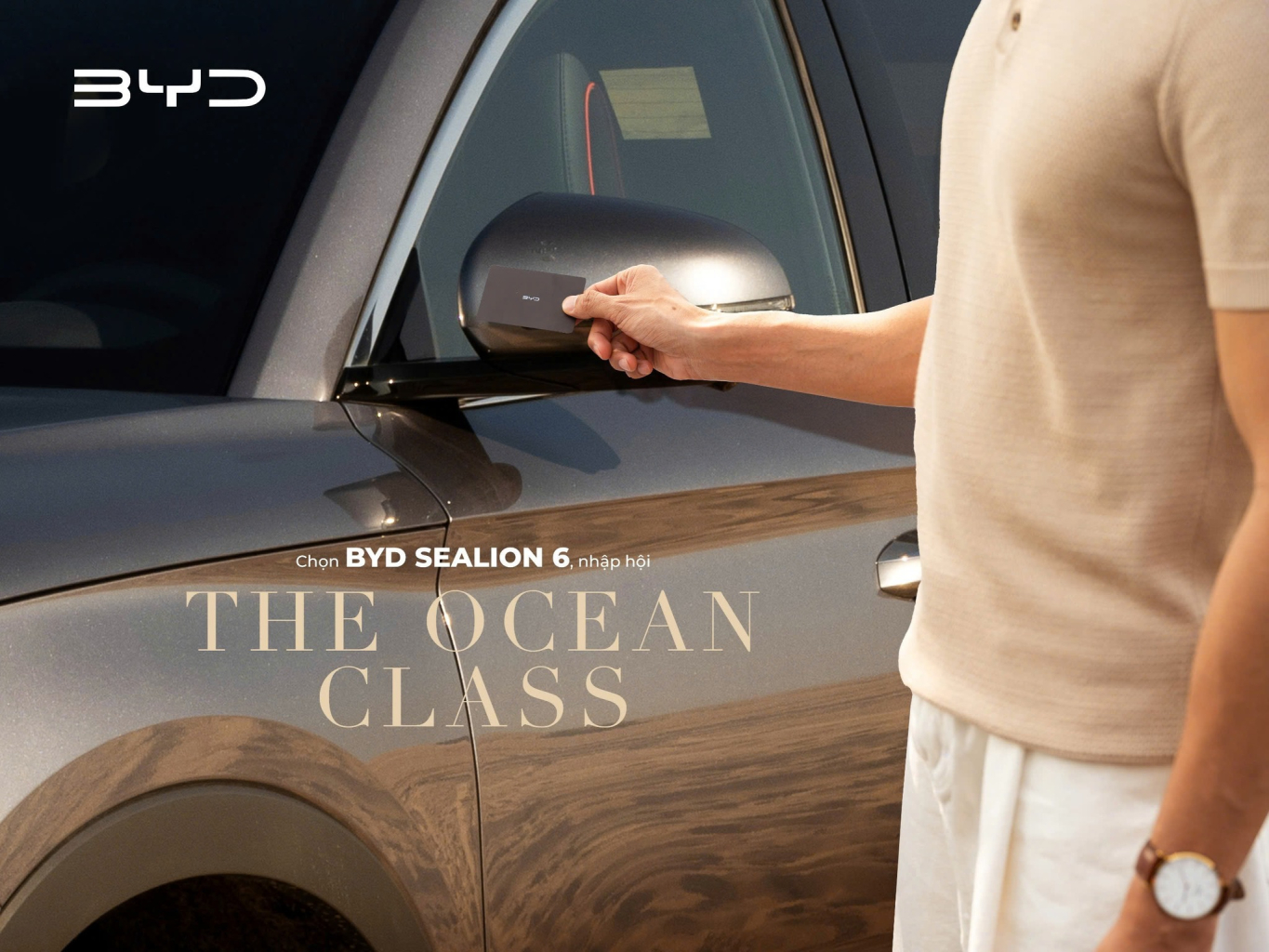 BYD Sealion 6 mở khóa xe bằng NFC và BYD App tiện lợi