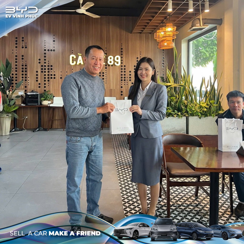 BYD Vĩnh Phúc đồng hành cùng khách hàng trải nghiệm xe năng lượng mới