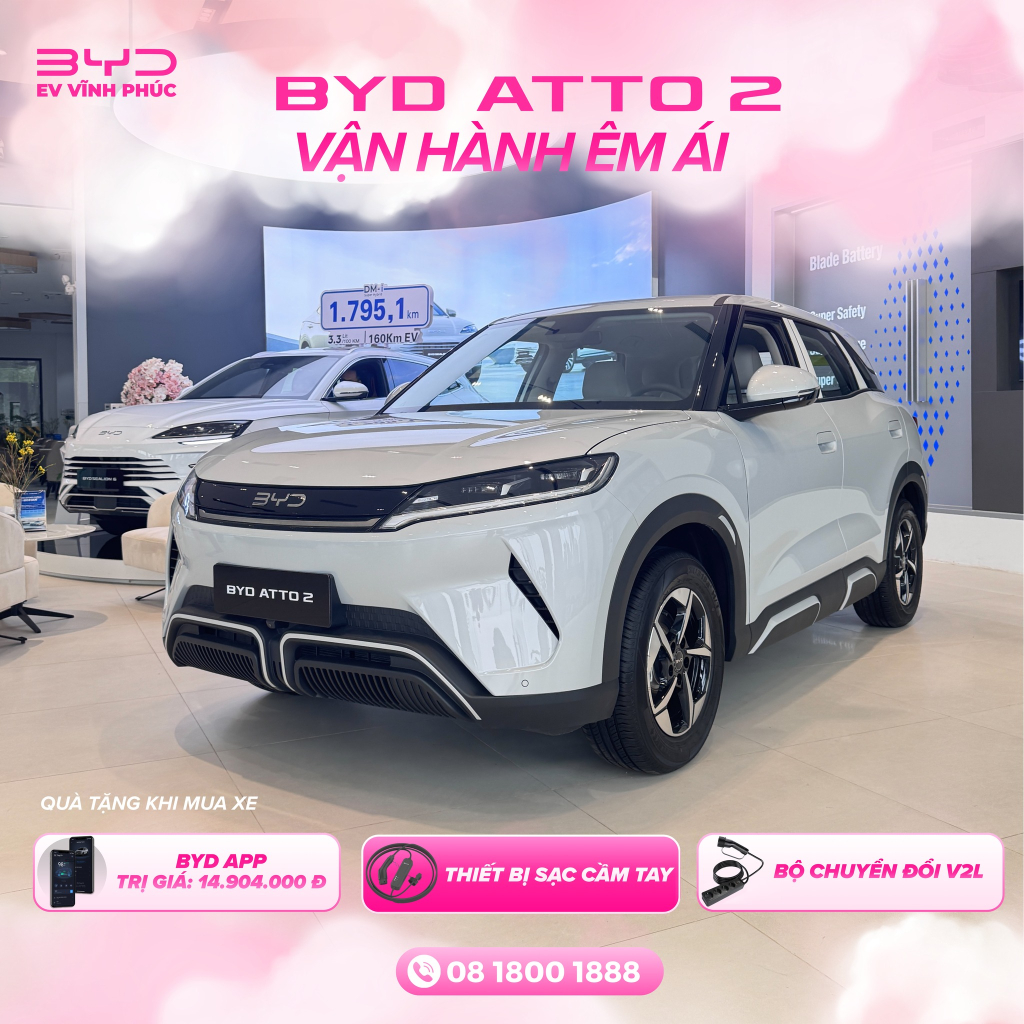 BYD ATTO 2 vận hành êm ái trong giao thông đô thị