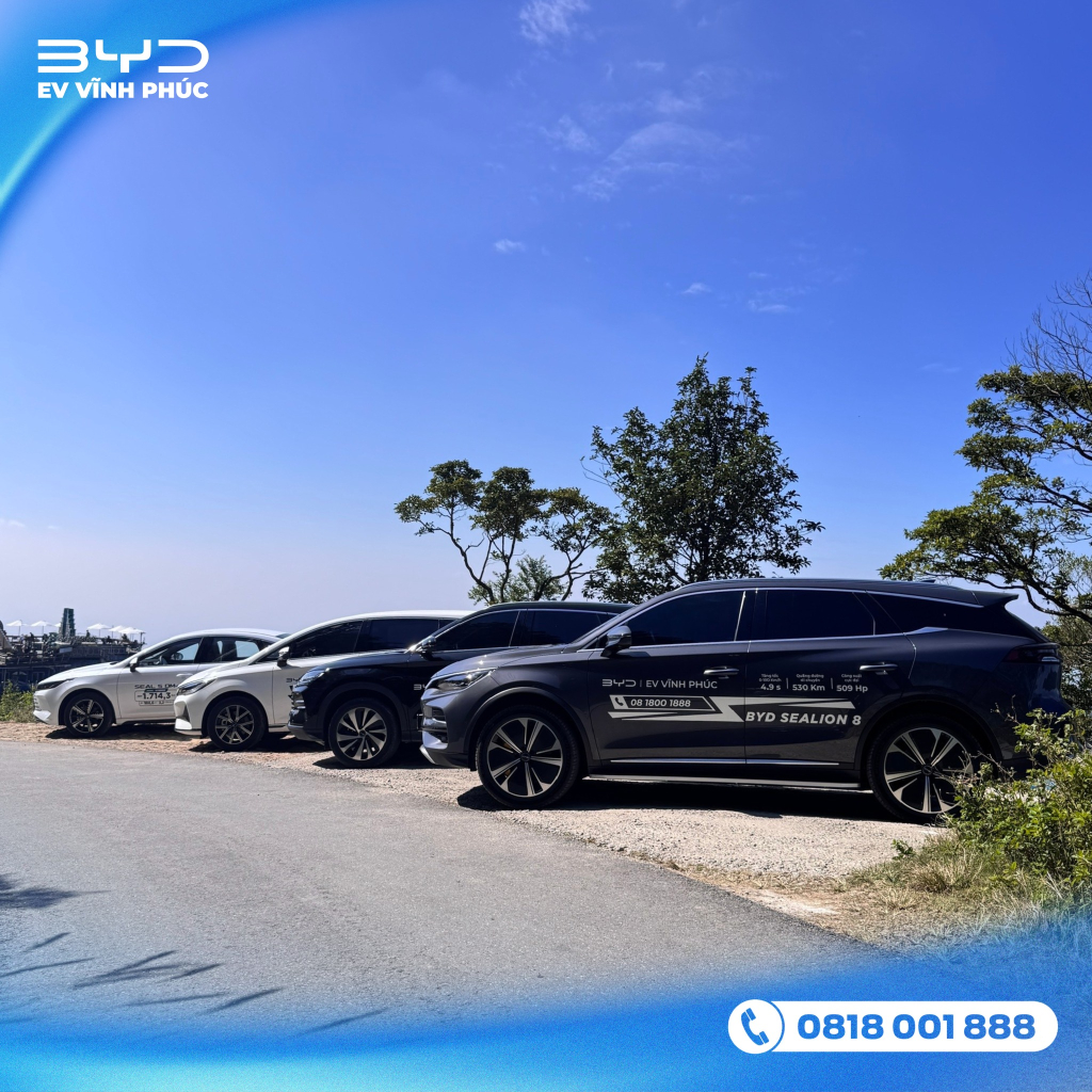 Lái thử xe BYD tại Yên Lạc Phú Thọ do BYD Vĩnh Phúc tổ chức