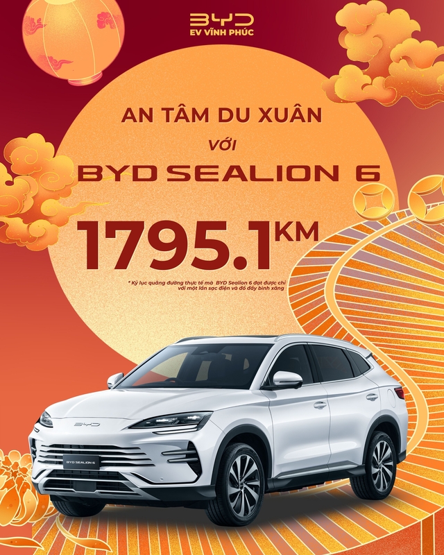 BYD Sealion 6 – An Tâm Du Xuân Cùng BYD Vĩnh Phúc