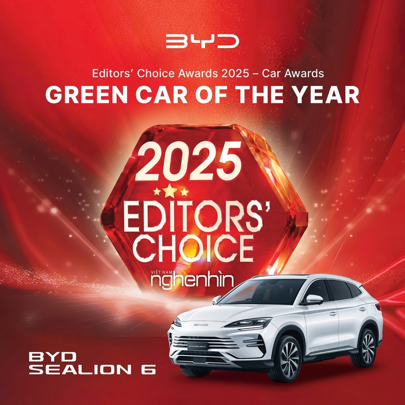 BYD Sealion 6 Được Vinh Danh “Xe Xanh Của Năm 2025” – Lựa Chọn Hybrid Tối Ưu Cho Người Việt