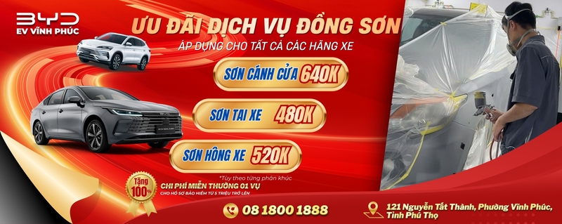 Chăm Sóc Xe Cuối Năm Tại BYD Vĩnh Phúc – Ưu Đãi Đồng Sơn Đón Tết 2026