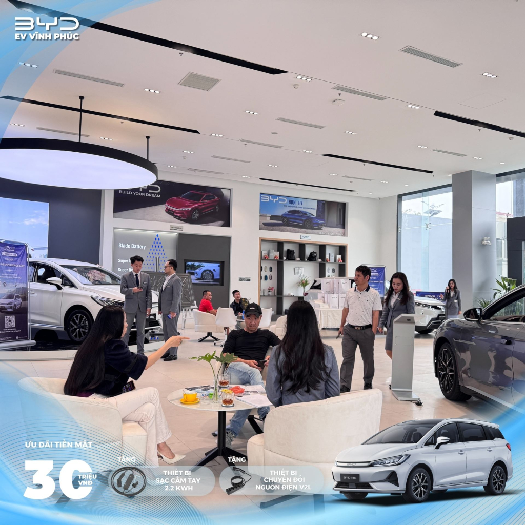 Sự kiện M6 Experience Day 21/03/2026 tại BYD Vĩnh Phúc với đông đảo khách hàng tham gia