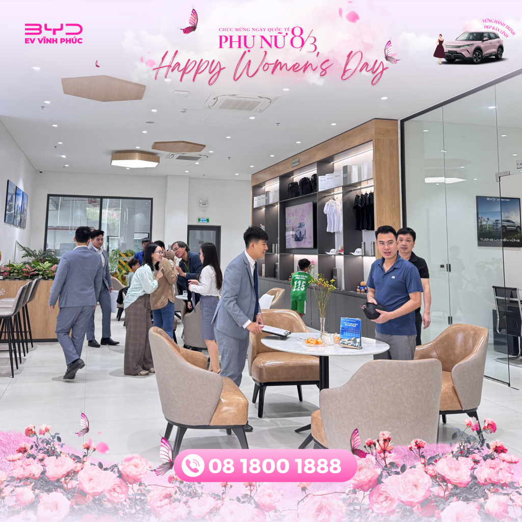 Sự kiện tri ân khách hàng 8/3 tại showroom BYD Vĩnh Phúc