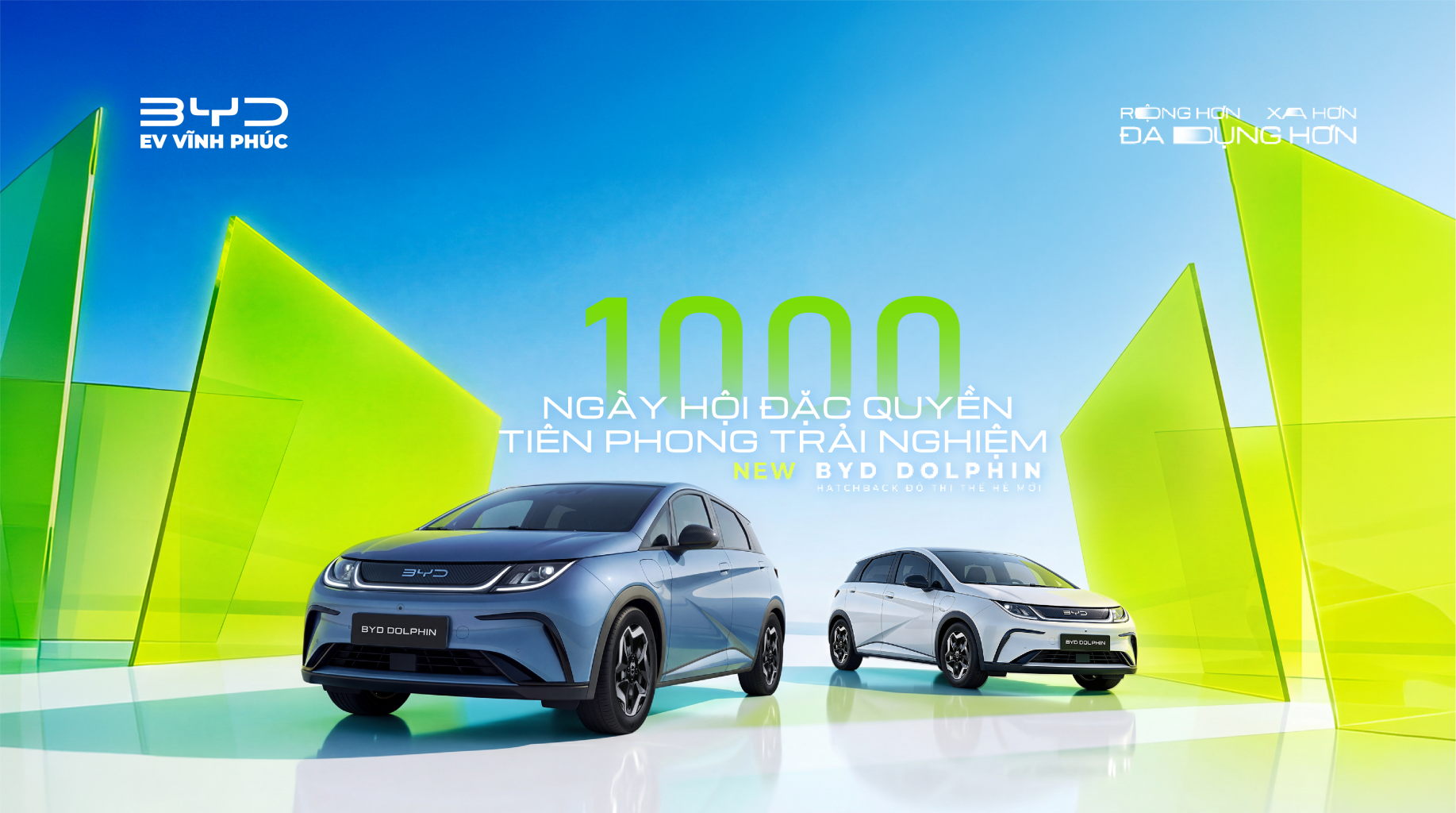 Ưu đãi đặc biệt dành cho khách hàng tham dự sự kiện ra mắt BYD Dolphin tại BYD Vĩnh Phúc