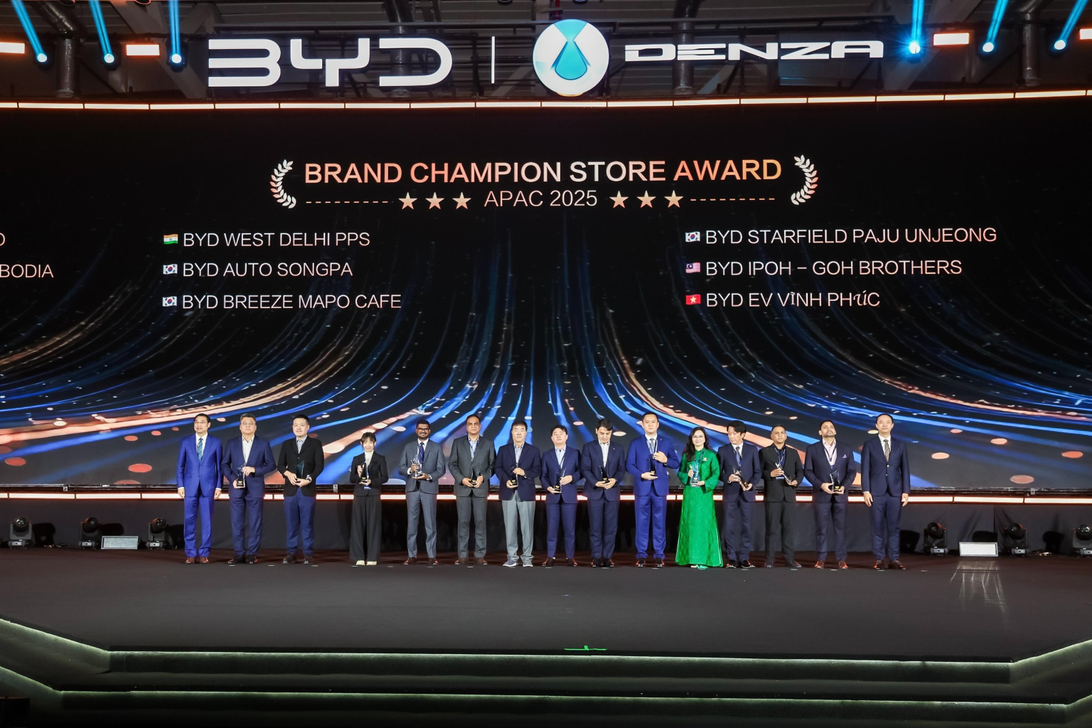 BYD Vĩnh Phúc được vinh danh showroom đẹp nhất Đông Nam Á