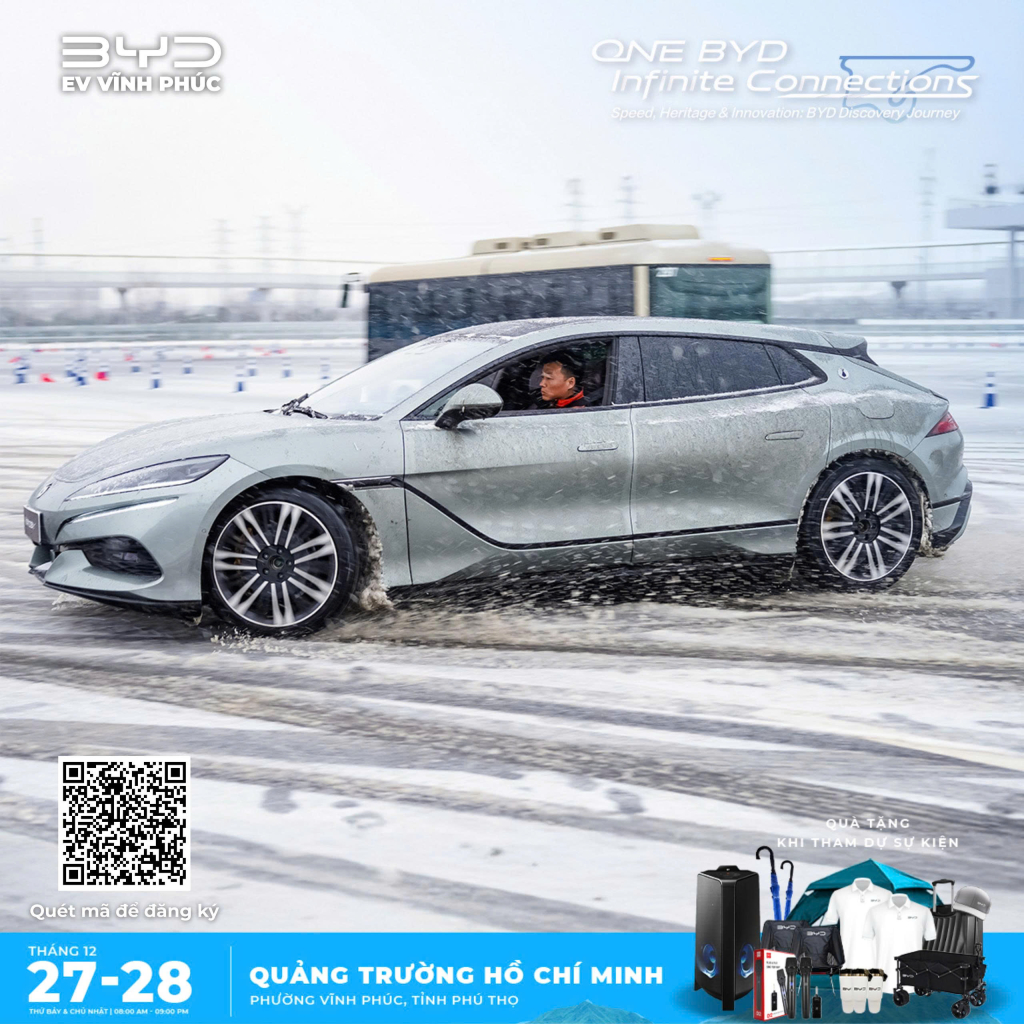 Denza Z9 kiểm tra độ ổn định khung gầm và khả năng vào cua tốc độ cao